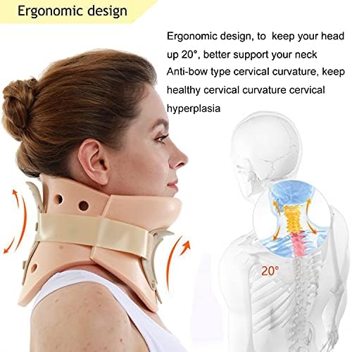 Philadelphia Neck Brace Foam Lightweight Soft Cervical Collar Height 3 1/4 Inch Immobilizer Collar Support Neck Traction Device Neck and Head Braces (Size M)