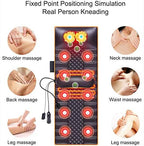 Heating Pad Full Body Massage Mats with 20 Neck Shiatsu Kneading Massage Heads, Full Body Massage Mattress Massager Mat Cushion for Relieving Back Lumbar Leg Pain Massage Mat