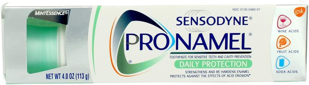 Sensodyne Pronamel Daily Protection Enamel Toothpaste for Sensitive Teeth and Cavity Protection, Mint Essence - 4 oz