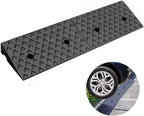 Nisorpa 2" Rise Rubber Curb Ramp Heavy Duty Threshold Ramp 10Ton Drive Ramps for Loading Cars Vehicles Truck Scooter Bike Motorcycle, 39.3"(L) x 9.8"(W) x 2"(H) Black