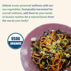 Maine Coast Sea Vegetables Kelp Granules Blend | Organic Seaweed Snacks | Sustainably Harvested | Low Sodium Salt Alternative | Rich in Iodine & Minerals | Ideal for Soups, Salad | 1.5 oz (Pack of 1)