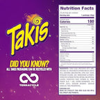 Takis Blue Heat Mini 25-Pack 1.23 oz Bite Size Extreme Spicy Hot Chili Pepper Rolled Corn Tortilla Chips