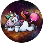 Galaxy Space Funny Lazy Unicorn Farting