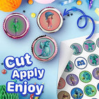 30 x Edible Cupcake Toppers – Friendly Monsters Inspired Collection of Edible Cake Decorations | Uncut Edible on Wafer Sheet