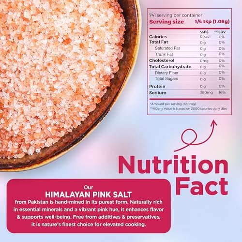PURE NATURE Himalayan Pink Salt Fine Grain 2 lb Natural Pink Himalayan Rock Salt for Cooking, Baking, and Seasoning, Fine Pink Salt from Pakistan, No Additives, Non-GMO