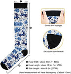 Kigai 1 Pair Compression Socks 20-30mmHg Knee High Women Socks Tube Athletic Stockings for Medical Nurse Winter Travel