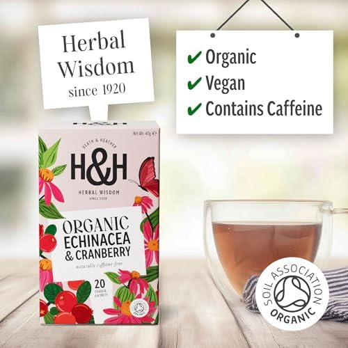 Heath & Heather Organic Echinacea & Cranberry Infusion 20 bags