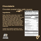 Loacker Chocolaterie Dark Chocolate, Individually Wrapped Premium Enrobed Crispy Cocoa Wafer Minis with Cream Filling, Sustainably Sourced, Made in Italy, 4 x 4.02 oz bags