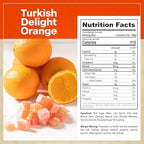 Eastanbul Turkish Delight, 8.8oz, Turkish Delights Candy with Orange Flavor, Lokum, Loukoumi, Narnia Gifts, Vegan Gifts, Nut-Free, Gluten Free