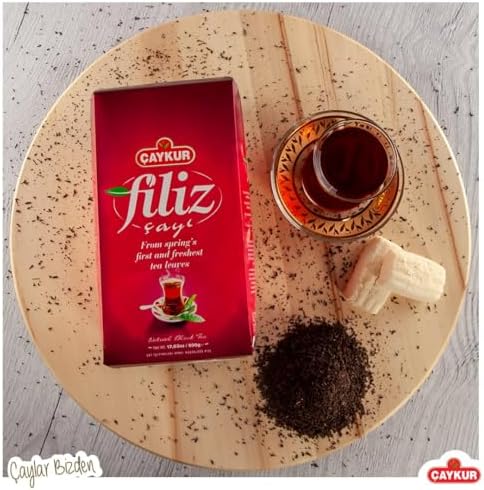 ÇAYKUR Black Tea Duo, Filiz & Caycicegi, Youngest Tea buds & Smooth Loose Leaf Blend, Perfect for Daily Enjoyment for Breakfast 500g / 17.6 Oz each