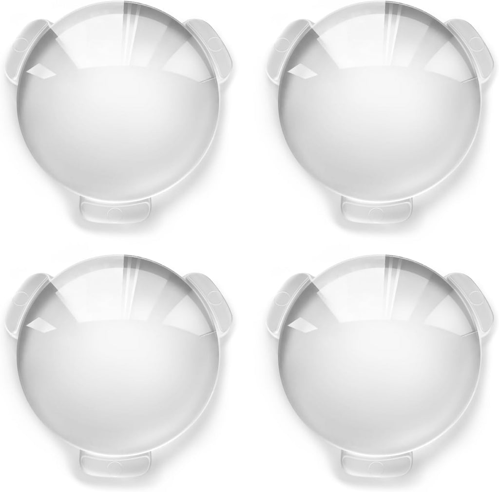 Biconvex Lens Set, Pop-Tech Glass Lens Bi-Convex 34mm Diameter 45mm Focal Length Lens for DIY Google Cardboard VR