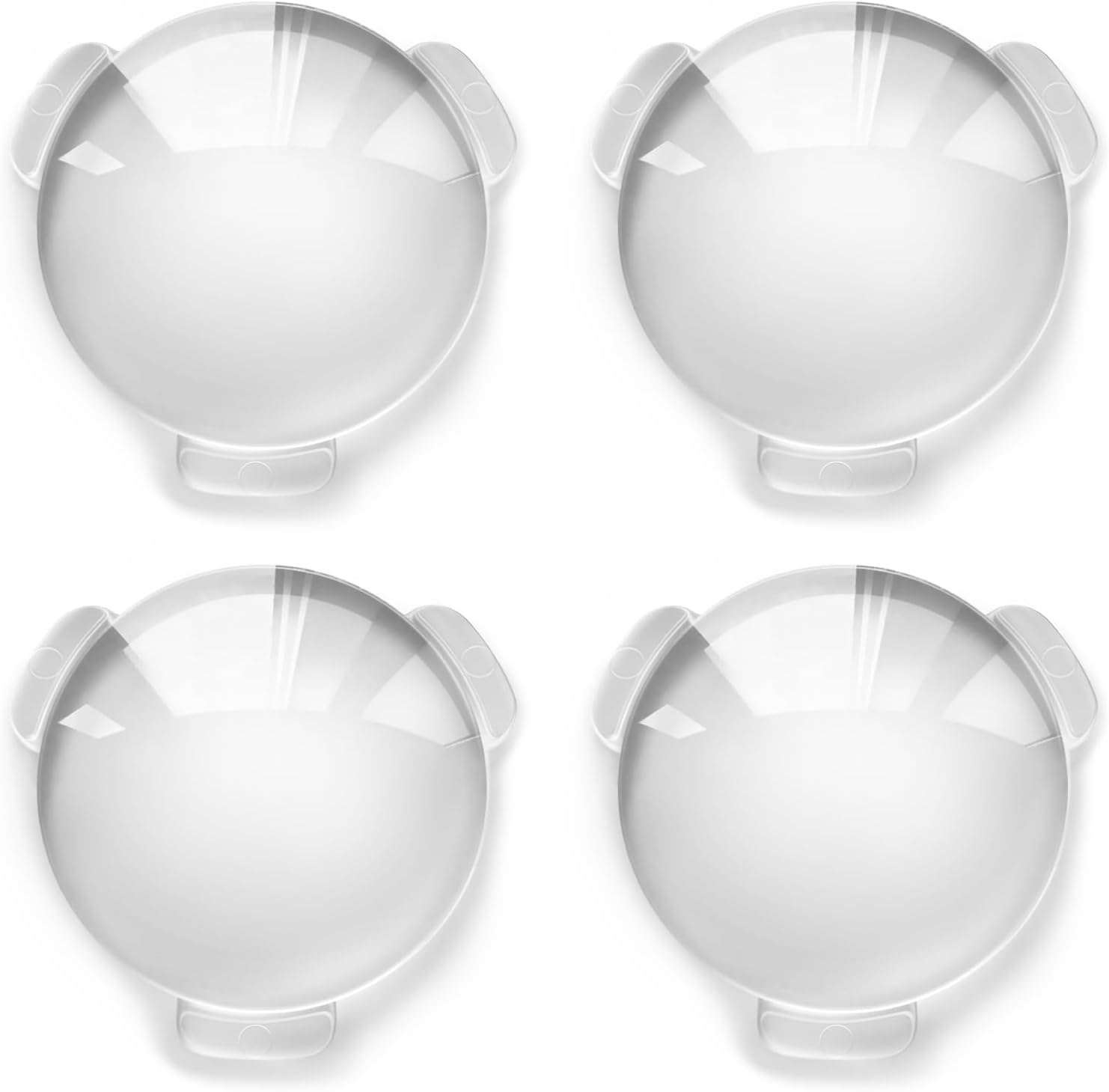 Biconvex Lens Set, Pop-Tech Glass Lens Bi-Convex 34mm Diameter 45mm Focal Length Lens for DIY Google Cardboard VR