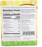 Belgian Milk Chocolate Eggs with Marshmallow Chick Inside, Easter Basket Stuffer Candies, Egg Wrapped Color May Vary, 1.05 Ounces (Pack of 6)