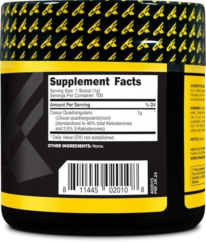 PrimaForce Cissus Quadrangularis Extract, Unflavored Powder, 100 Grams