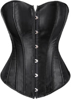 frawirshau Corsets for Women Plus Size Black Corset Sexy Bustier Corset Top Lingerie