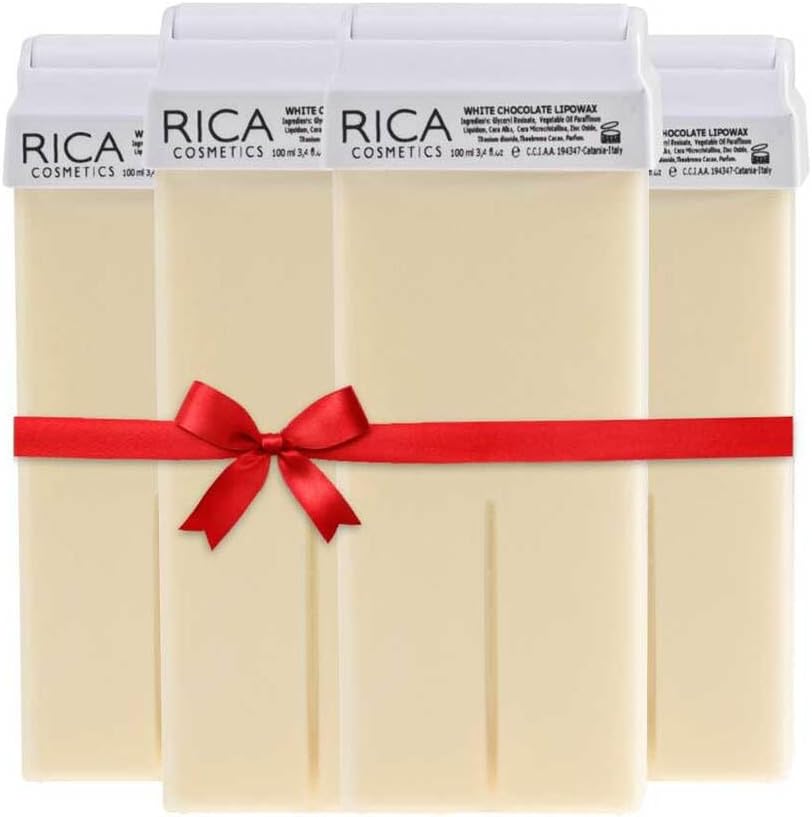 Wax White Chocolate Roll-On Wax Kit - Set of 4 Refills, 100 ML - Made in Italy