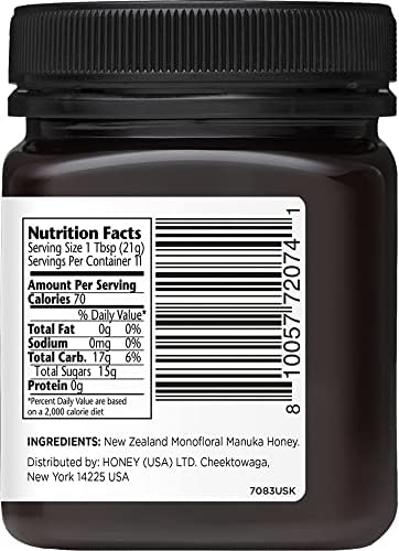 Manuka Doctor - MGO 1125+ Manuka Honey Monofloral, 100% Pure New Zealand Honey. Certified. Guaranteed. Raw. Non-GMO (8.75 oz)