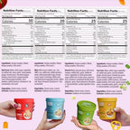 VOLO VERO Konjac Noodle Variety Pack - Tom Yum, Miso, "Spicy" Kimchi, Red Curry, 6 Packs, Gluten Free, Vegan, Low Carb Shirataki Noodles Angel Hair Instant Soup Cup, Quick Healthy Asian Meal