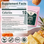 Probiotic Gummies for Women - Vital Prebiotic Source for Feminine Health, pH Balance & Odor Control - Vegan Daily Digestive & Immune Support, Pineapple Flavor, Sugar-Free, 60 Count