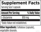 Designs for Health L Glutamine Capsules - 850mg Vegetarian Amino Acids Supplement to Support Muscle Recovery, Digestive, Immune + Gut Health - Non-GMO + Gluten Free (120 Capsules)