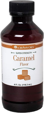 LorAnn Oils Super Strength Flavoring - Used For Candy Making, Flavoring Extracts, Baking, Hard Candy, and Flavor Oils - Bold, Natural Flavors 4X Stronger Than Extracts - Caramel, 4 fl oz