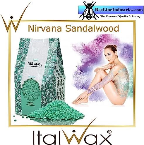 ItalWax Sandalwood Nirvana Premium SPA - Hard Stripless Wax Beads 2.2 lbs. - 1 kg.