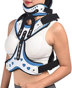 Orthosis Cervical Thoracic Adjustable Cervical Thoracic Orthosis Fracture Fixation Cervical Vertebra Rehabilitation Support for Post Trauma Arthritis Acute Pain Surgery Fractures