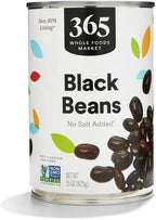 365 by Whole Foods Market, Unsalted Black Beans, 15 Ounce