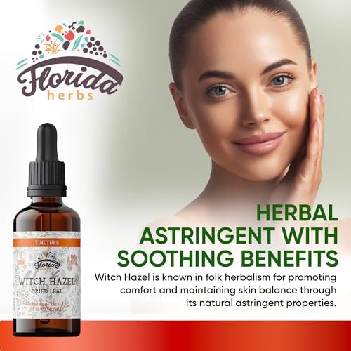 Witch Hazel Leaf Tincture, Witch Hazel Leaf Extract (Hamamelis Virginia) Herbal Supplement, Non-GMO in Cold-Pressed Organic Vegetable Glycerin 2 x 2 oz, 700 mg, 2 oz (60 ml)