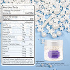 White Pearl Star Rods Sprinkles, Edible Pearls Sugar, 130g/4.58oz, White Sprinkles for Cupcake Decorating, Cupcake Toppers, Cake Decorations