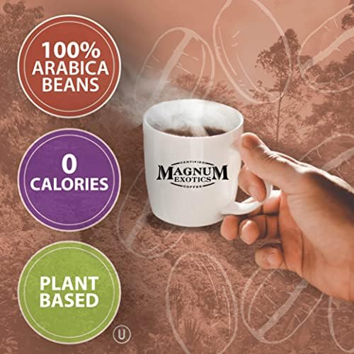 Magnum Exotics Coffee, Blue Mountain Ground Coffee Blend - Light-Medium Roast, Made from 100% Arabica Beans, Rich & Smooth Flavor, Fresh Roast - 1 Lb Bag (Pack of 2)