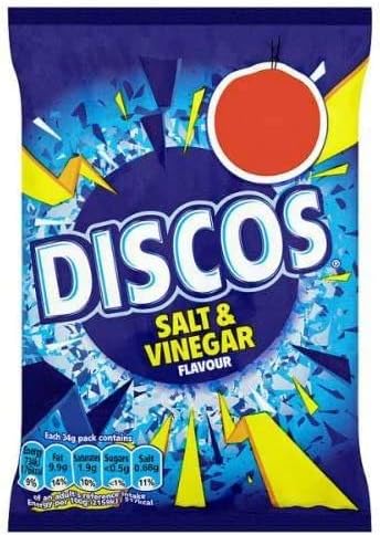 Discos Salt & Vinegar - 34g - Pack of 4