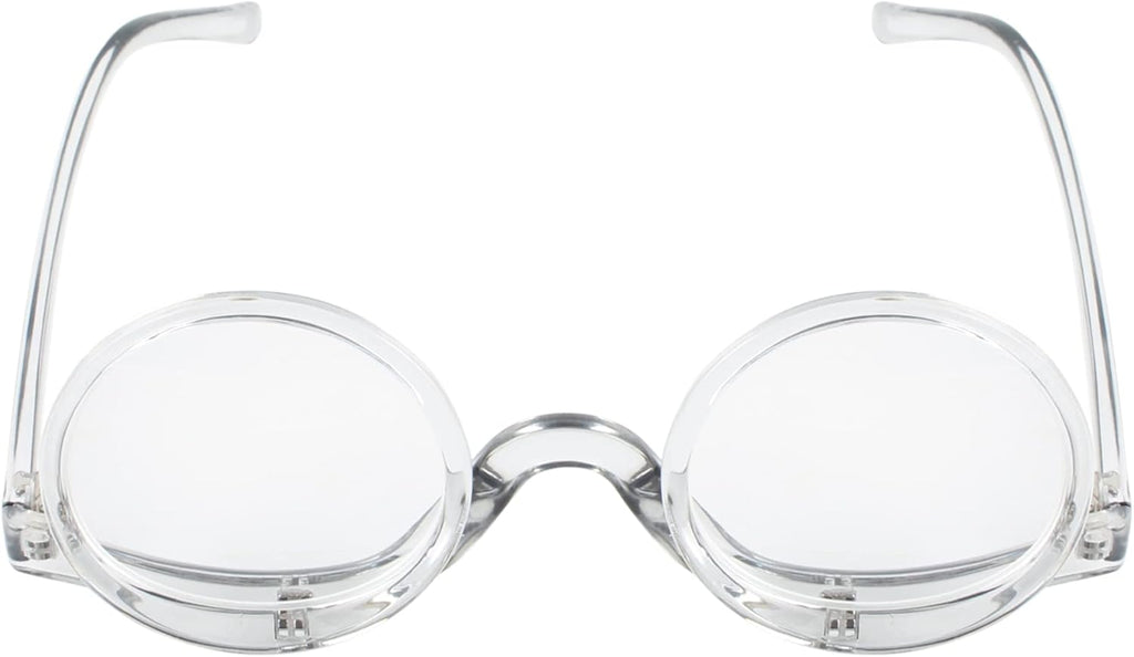 Minache Women Makeup Reading Glasses Cosmetic Readers Flip Up Double Lens Magnifying Eyeglasses