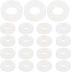Gatuida 10 Pairs Silicone Eyeglasses Temple Tips, Anti-Slip Round Retainers, Comfort Glasses Tighteners, Semitransparent