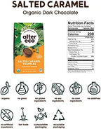 Alter Eco | Salted Caramel Truffles | 58% Pure Dark Cocoa, Fair Trade, Organic, Non-GMO, Gluten-Free Dark Chocolate Truffles (10 Count (Pack of 1))