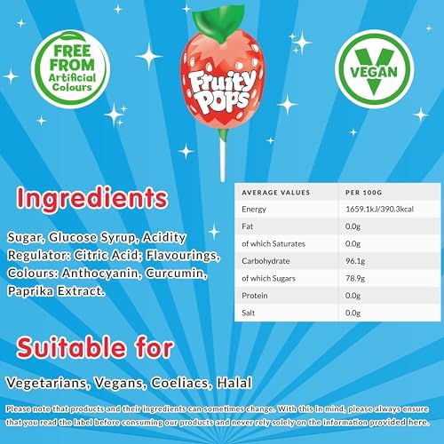 Swizzels Matlow Fruity Pops Lollies Sweets (1 x 3 kg)