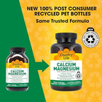 Country Life Target-Mins Calcium Magnesium with Vitamin D-Complex, 1000mg/500mg/10mcg, 240 Vegan Capsules, Certified Gluten Free, Certified Vegan