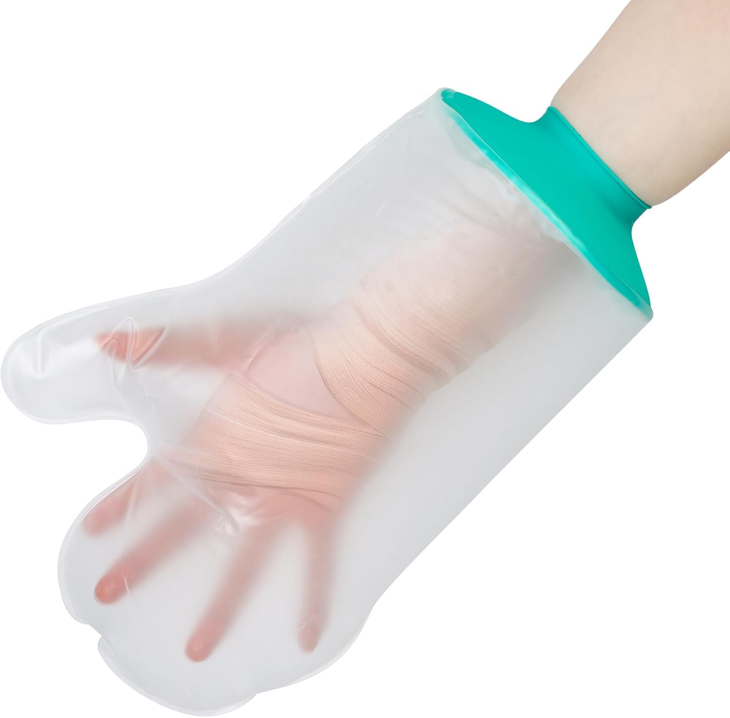 SUPERNIGHT Waterproof Hand Cast Cover for Shower Adult, Hand Cover for Shower After Surgery, Bath Watertight Wrist Wound Protector Resuable Bandage Sleeve Bags for Broken Hand, Wrist, Fingers