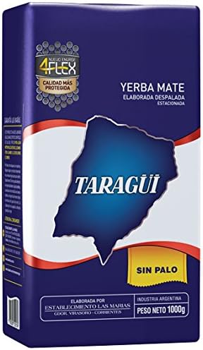 Taragui Yerba Mate Loose Leaf, 1000-Gram Packages (Pack of 10)