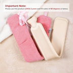 HomeTop Premium 2.25 Liters Rubber Hot Water Bottle w/Soft Fleece Cover(Pink White)