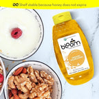 Bloom Honey 100% Pure Organic Raw Unfiltered and Unpasteurized Raw Honey (WILDFLOWER, 32oz)