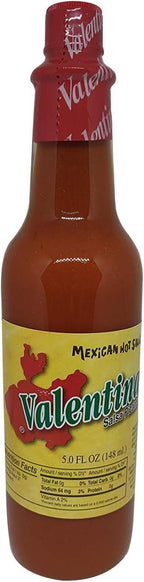 Valentina Salsa Red Hot Sauce | Mexican Picante Salsa All Natural, Vegan, Spice Mix Made From Red Peppers Perfect for Chips, Fast Foods, Lunch, Snacks or More 5 Ounce ( 148 ml )