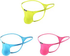 Mens T-Back Thongs Sexy Low Rise G-String Briefs Bulge Pouch Underwear