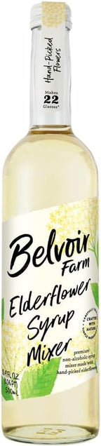 BELVOIR FRUIT FARMS Elderflower Syrup Mixer, 500ml (Pack of 1) | Refreshing Botanical Drink Mix | Perfect for Cocktails | Natural Flavor| No Preservatives| Made with Fresh Elderflowers.