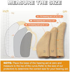 Hearing Aid Covers Protect Hearing Amplifiers from Sweat, Dirt and Moisture, Fits Hearing Instruments 1.4” to 1.6” (Beige, Large)