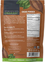Organic Cacao Powder, Unsweetened, 8 oz (227 g) – Rich Dark Chocolate Flavor, Perfect for Baking, Smoothies & Hot Chocolate – Vegan, Keto, Paleo, Non-GMO & Gluten-Free Cocoa Powder