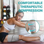 Thigh Brace, Hamstring Quadriceps Support and Thigh Wraps , Adjustable Compression Sleeve Support for Pulled Groin Muscle, Sprains, Tendonitis, Sciatica Pain and Sports Recovery for Men and Women (Grey)