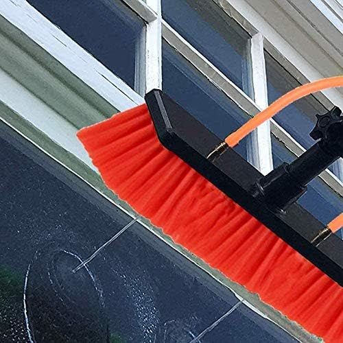 Water Fed Pole Kit, 3.6-11M Water Fed Telescopic Brush Cleaning Photovoltaic and Solar Panels Washing Set Equipment Extension Pole Cleaning for Trucks,20FT/6M
