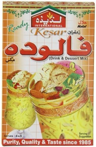 Laziza Falooda Mix Kesar 200-Gram Boxes (Pack of 6) by Laziza