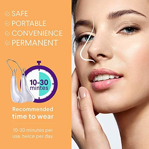 AMIJEAL Nose Shaper Clip - Up Lifting Clip, Pain-Free Soft Silicone Nose Slimming Device, Bridge Straightener Corrector Beauty Tool